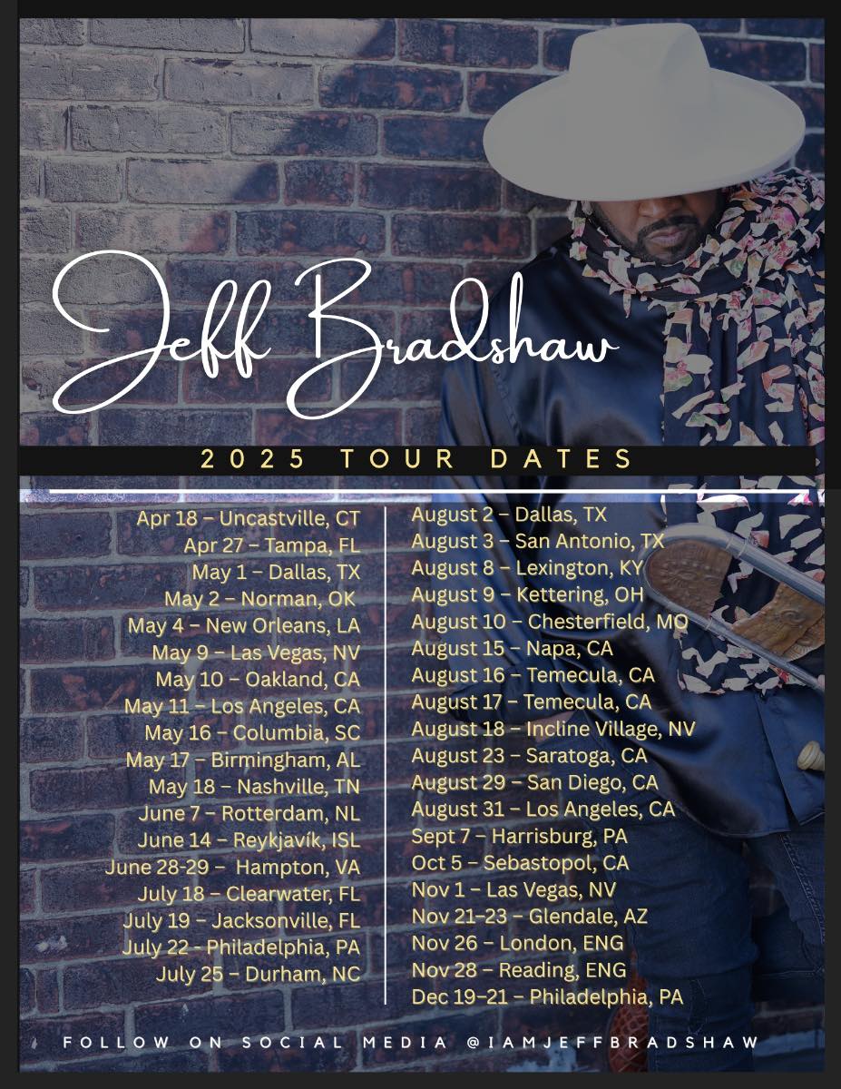 Jeff Bradshaw Dave Koz and Friends Summer Horns Tour Poster 2025
